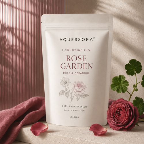 Aquessora® Rose Garden 3-in-1 Laundry Sheets – Rose &amp; Geranium