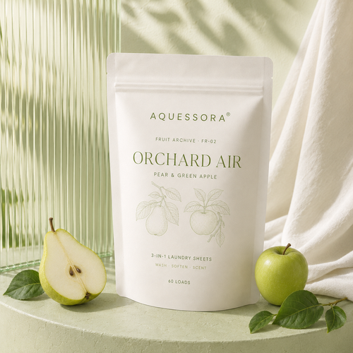Aquessora® Orchard Air 3-in-1 Laundry Sheets – Pear &amp; Green Apple