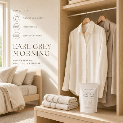 Aquessora® Earl Grey Morning 3-in-1 Laundry Sheets – Earl Grey &amp; Bergamot