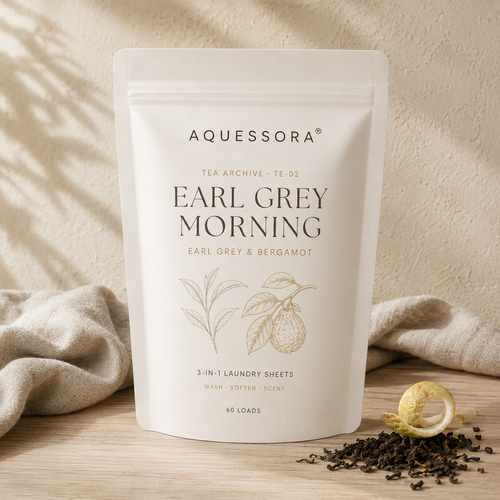 Aquessora® Earl Grey Morning 3-in-1 Laundry Sheets – Earl Grey &amp; Bergamot
